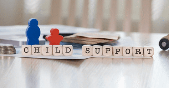letter blocks that spell child support