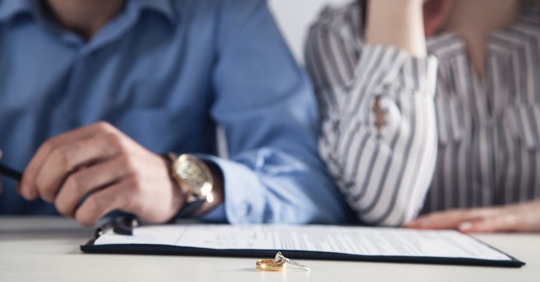 Divorce arbitration meeting at DeTommaso Law Group, LLC.