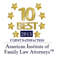 10 Best in Client Satisfaction by the American Institute of Family Law Attorneys